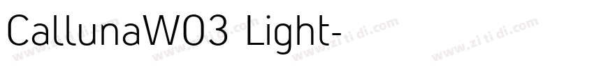 CallunaW03 Light字体转换